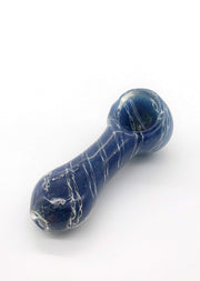 Smoke Station Hand Pipe Thick Solid Color Spoon with Rope Frit Hand Pipe