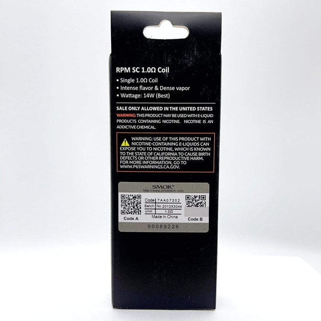 smok rpm sc 1.0 RPM SC 1.0ohm Coils - 5pcs Pack