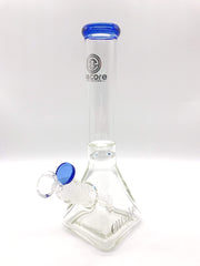 Smoke Station Water Pipe Blue 10" Pyramid beaker from Encore