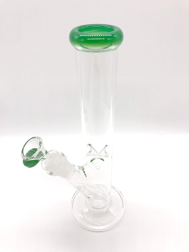 Smoke Station Water Pipe 10" Straight tube with American color and ice pinch