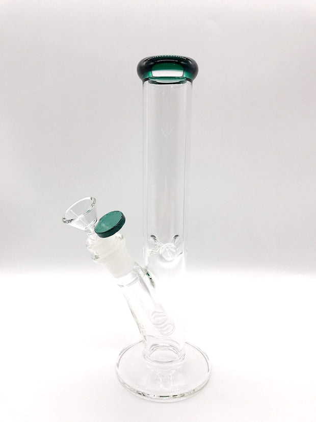 Smoke Station Water Pipe Emerald 10" Straight tube with American color and ice pinch
