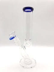 Smoke Station Water Pipe Sapphire 10" Straight tube with American color and ice pinch