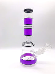 Smoke Station Water Pipe Purple 10' Two tone water pipe with ice pinch.