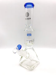Smoke Station Water Pipe Blue 12" Pyramid salt-shaker beaker from Encore