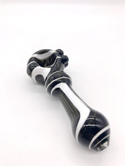 Smoke Station Hand Pipe 3.5” Spoon with Heavy Color and Linework Hand Pipe