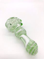 Smoke Station Hand Pipe 3.5” Spoon with Heavy Color and Linework Hand Pipe