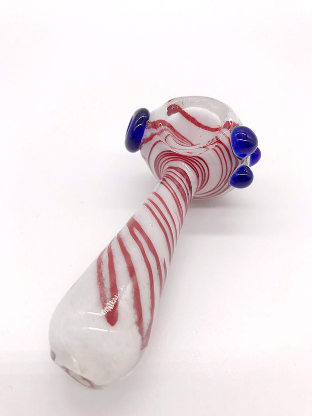 Smoke Station Hand Pipe 4” Spoon with Detailed Linework Hand Pipe
