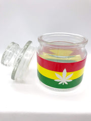 Smoke Station Accessories 420 & Leaf Ashtray and stash jar set