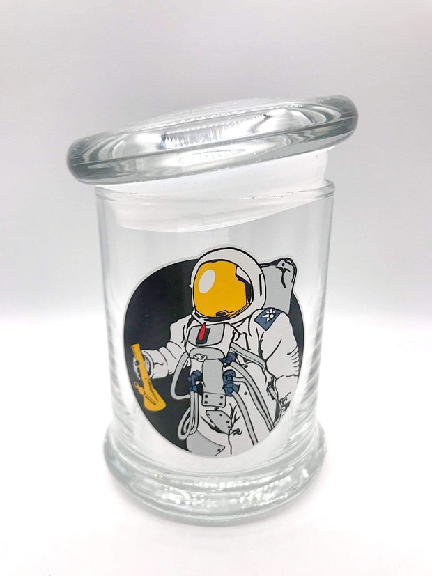 Smoke Station Accessories Spaceman 420 Science Pop-Top KIller Acid Thick Airtight Jar - Medium