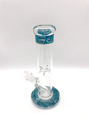 Smoke Station Water Pipe 5mm Thick American Color Tube Water Pipe (10” tall 14mm)