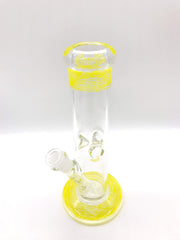 Smoke Station Water Pipe 5mm Thick American Color Tube Water Pipe (10” tall 14mm)