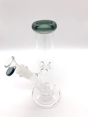 Smoke Station Water Pipe 8" Straight tube with American color and ice pinch