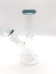 Smoke Station Water Pipe Emerald 8" Straight tube with American color and ice pinch