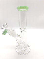 Smoke Station Water Pipe Mint 8" Straight tube with American color and ice pinch