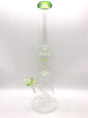 Smoke Station Water Pipe Green 9mm American Color Beaker Water Pipe with Matrix Perc