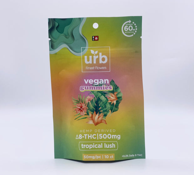 Urb Vegan Delta 8 THC Gummies 500mg