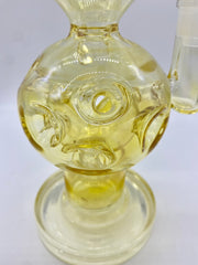 9" Gold Fumed Faberge Egg Water Pipe