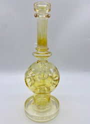 9" Gold Fumed Faberge Egg Water Pipe