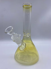 8.5" Gold Fumed Beaker Water Pipe