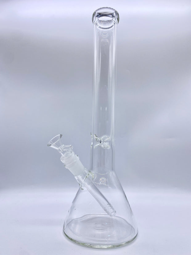 Clear Beaker Water Pipe w Ice Pinch