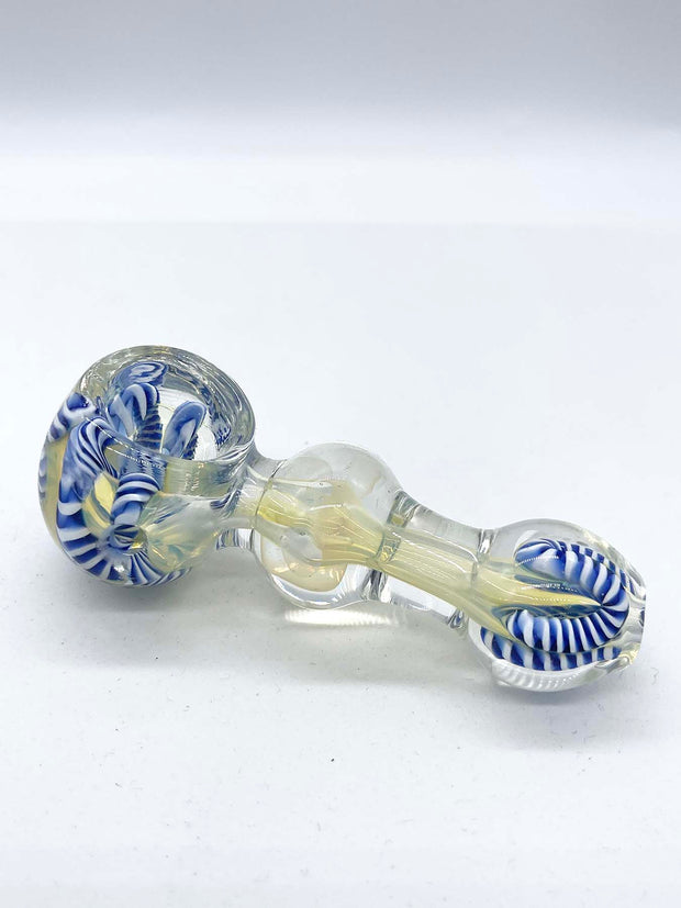 Solid Fumed Inside-Out Spoon with Snake Ribbons