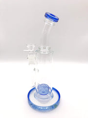 Smoke Station Water Pipe Blue American flower of life Rig