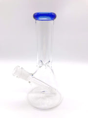 Smoke Station Water Pipe Blue Beaker with Ice Pinch Water Pipe