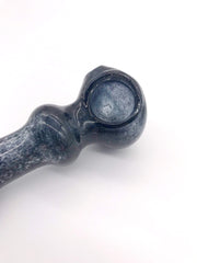 Smoke Station Hand Pipe Black Spoon with Bubble Neck