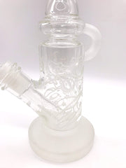 Smoke Station Water Pipe Clear Blast Off! Sandblasted Incycler Rig