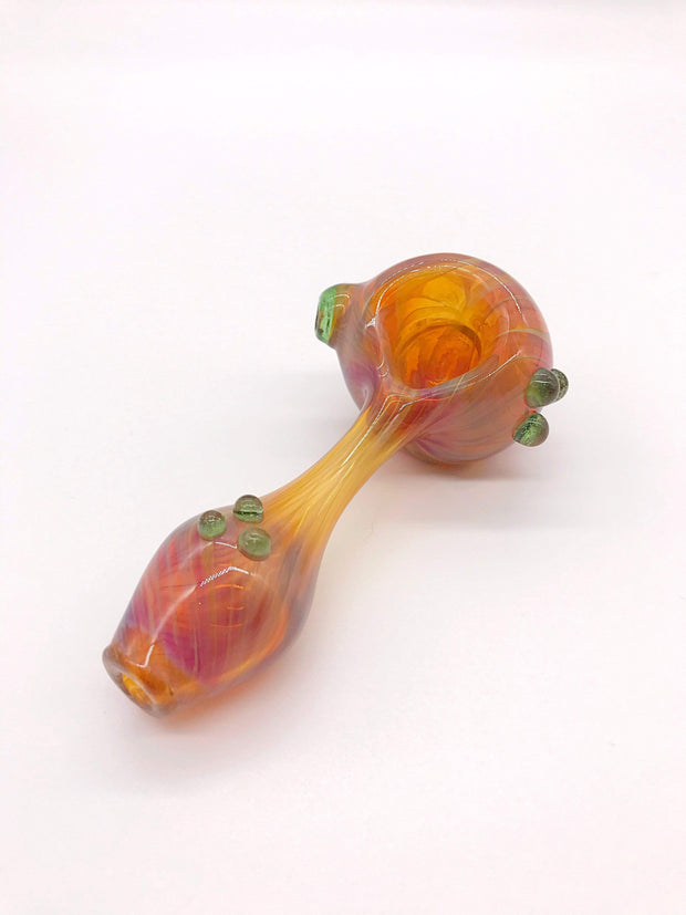 Smoke Station Hand Pipe Brickyard Productions Gold-Fumed American Borosilicate Spoon Hand Pipe