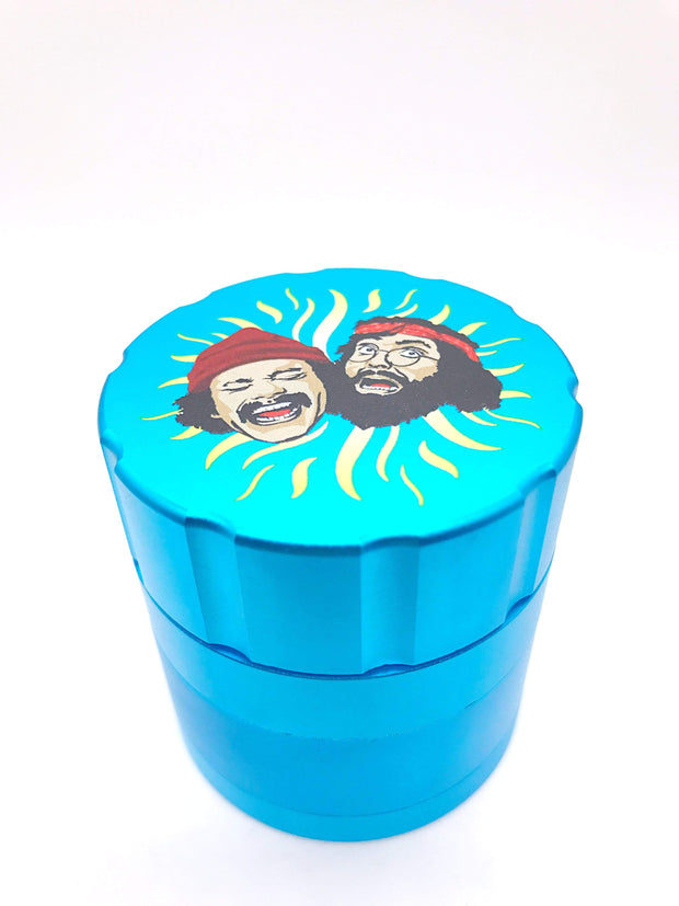 Smoke Station Accessories Blue Cheech and Chong Anodized Aluminum Grinder