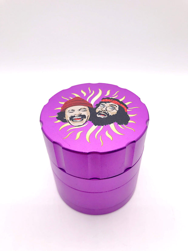 Smoke Station Accessories Hot Pink Cheech and Chong Anodized Aluminum Grinder