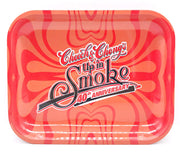 Smoke Station Accessories Red (13in x 10.5in) Cheech & Chong Official Metal Rolling Trays