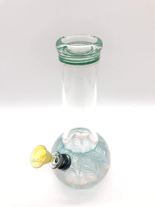 Smoke Station Water Pipe Classic bulb beaker water pipes with rake (8” tall)