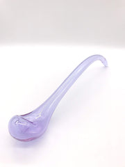 Smoke Station Hand Pipe Clear-Purple Clear Purple Sherlock
