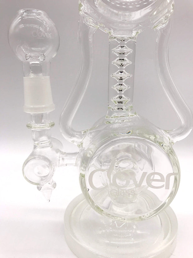 Smoke Station Water Pipe Clover Glass American Scientific Donut Perc Rig