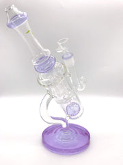 Smoke Station Water Pipe Clover Glass Dual-Perc Steampunk Microscope Water Pipe