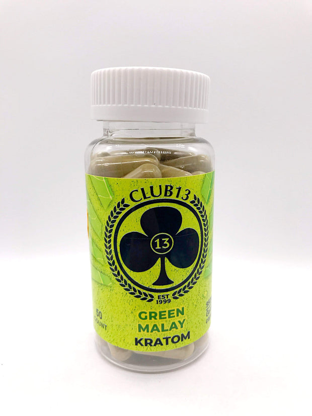 Smoke Station Kratom Green Malay / 50 Count Club 13 Kratom 50ct Capsules