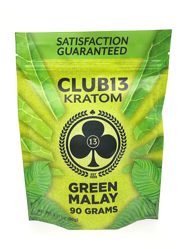 Smoke Station Kratom Green Malay / 90 Grams Club 13 Kratom Powder