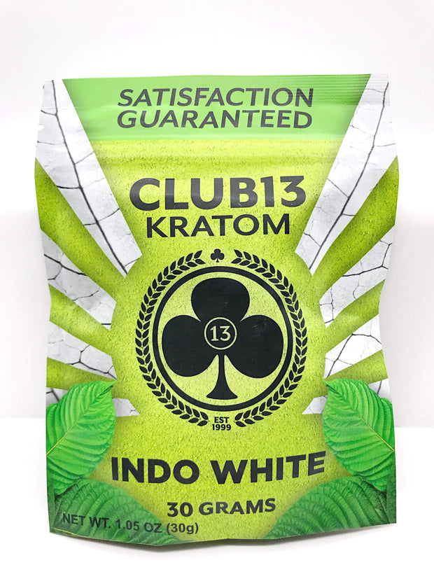 Smoke Station Kratom Indo White / 30 Grams Club 13 Kratom Powder