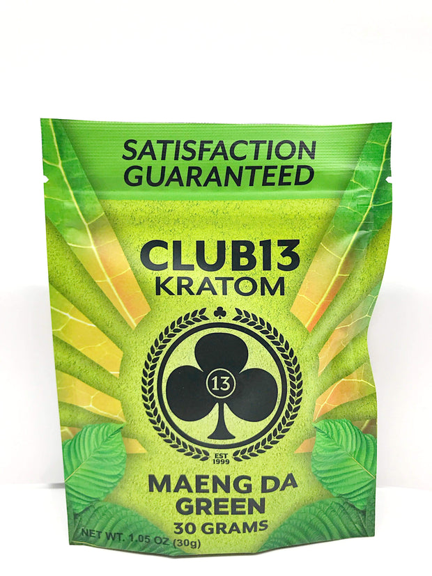 Smoke Station Kratom Maeng Da Green / 30 Grams Club 13 Kratom Powder