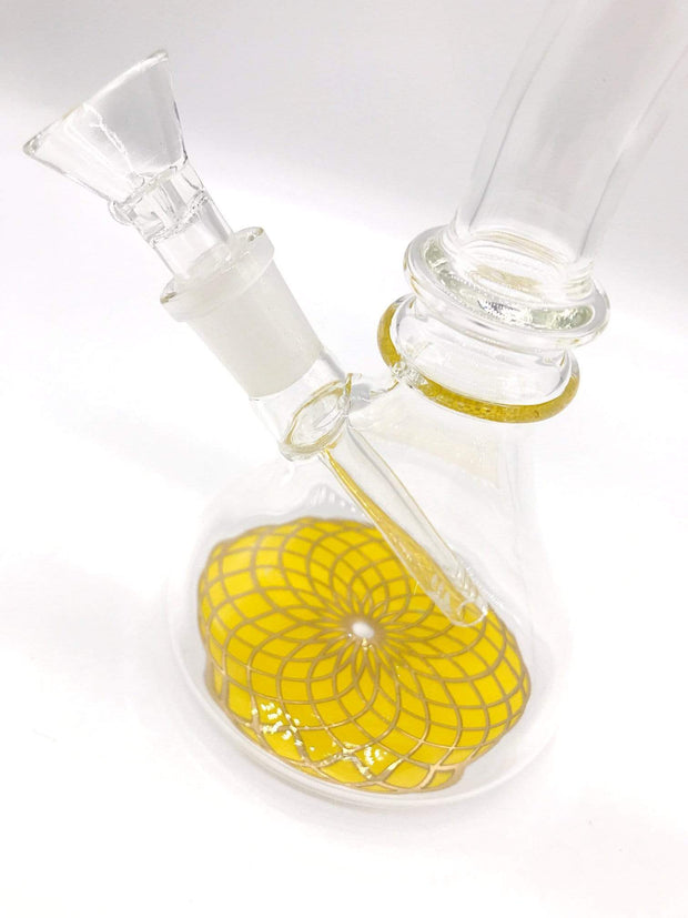 Smoke Station Water Pipe Colorful flower of life water pipe bubbler