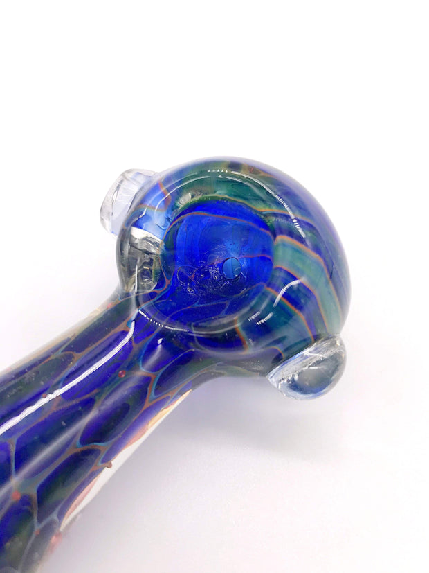 Smoke Station Hand Pipe Blue (Variation) Colorful Heady Thick Spoon Hand Pipe