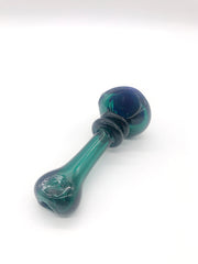 Smoke Station Hand Pipe Copy of Clear Spoon with Stripes Hand Pipe