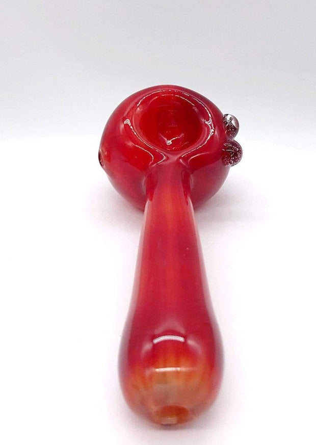 Smoke Station Hand Pipe Deep Red Deep Red Spoon Hand Pipe