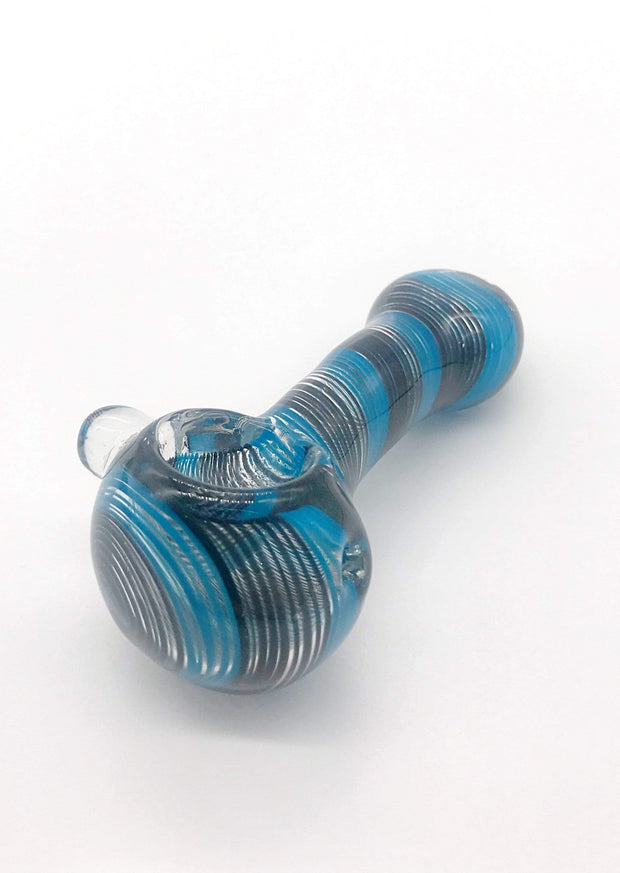 Smoke Station Hand Pipe Black-Blue Barber Shop Spoon Hand Pipe