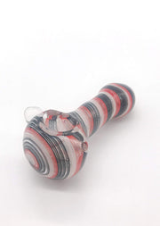 Smoke Station Hand Pipe Black-White-Red Barber Shop Spoon Hand Pipe