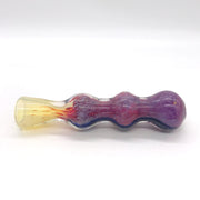 Dichro stripped fumed speckled chillum