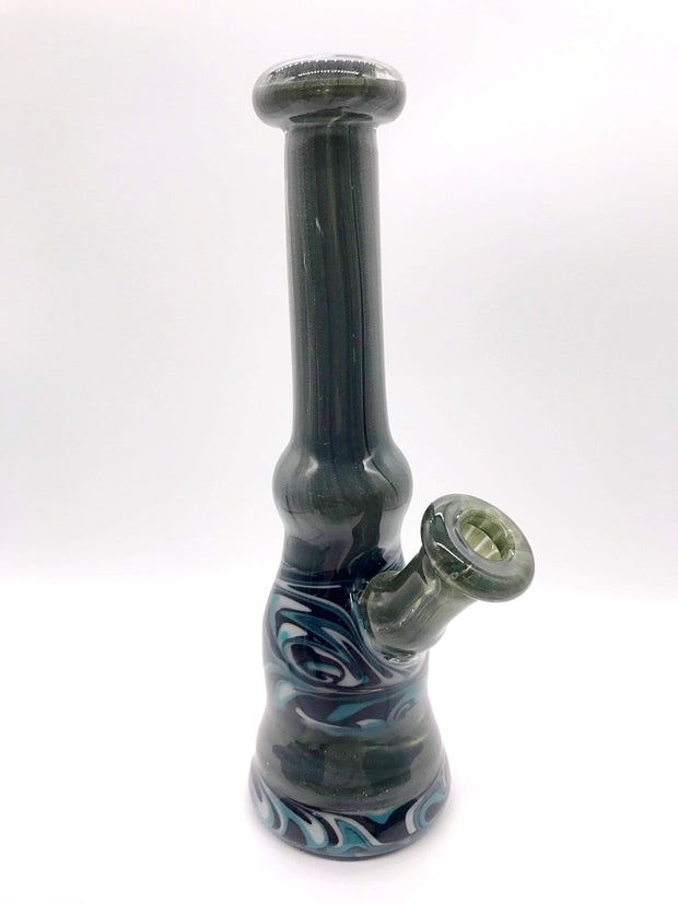 Smoke Station Water Pipe Dichroic-Green Dope Freak Thick Reversal Rig