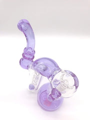 Color Double Bubble Base Snake Pot IN STOCK Glass Pipe Bubbler